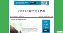 Desktop Screenshot of foodbloggeronadiet.com